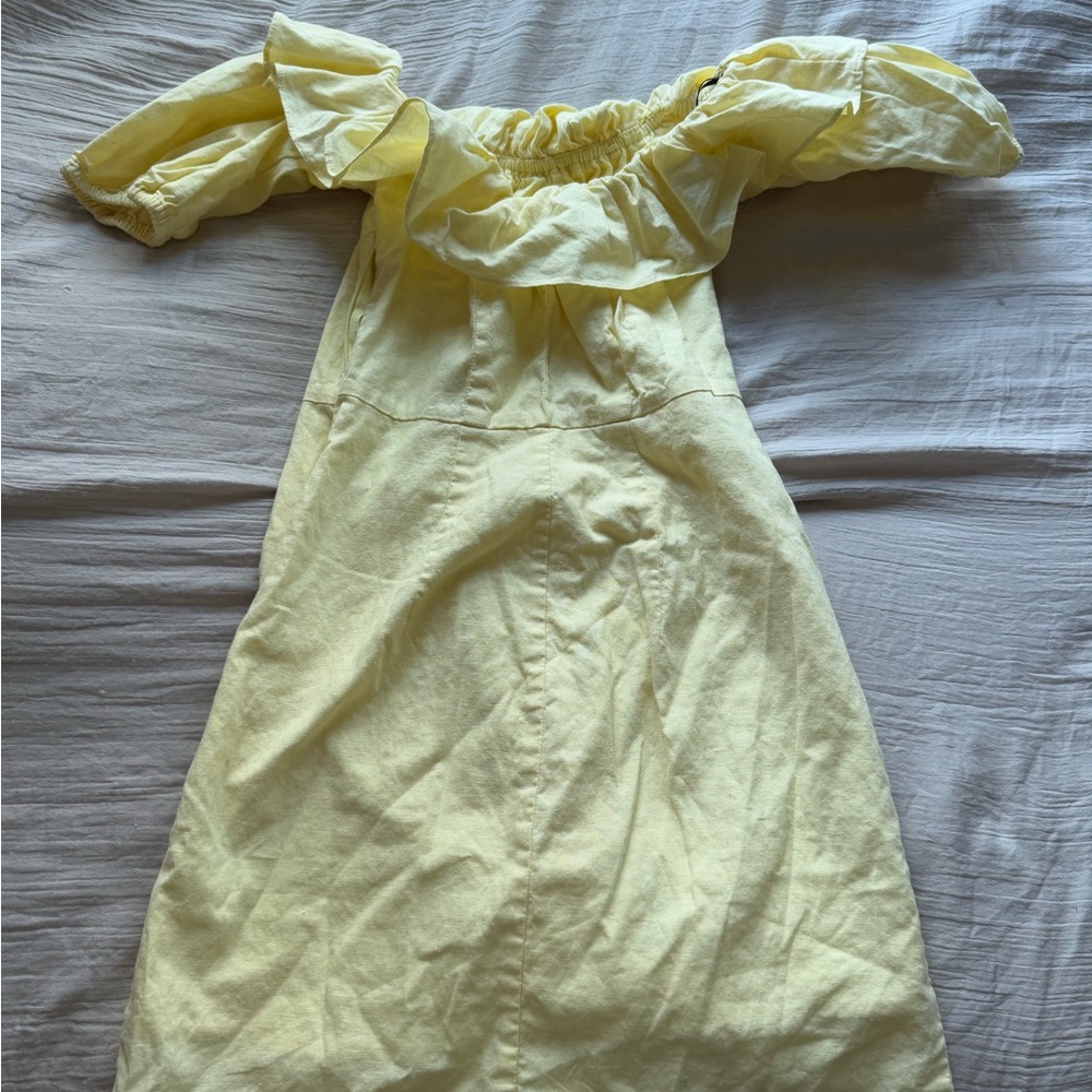 Yellow Ruffled Dress - Picture 2 of 3
